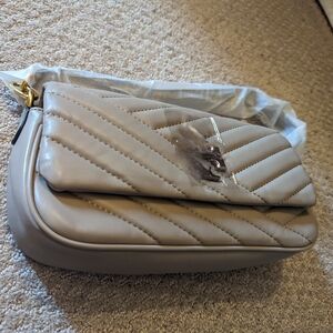 Beige shoulder, crossbody bag